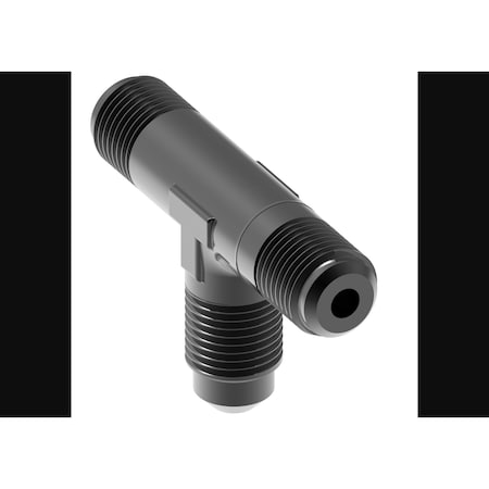 Aeroquip -6 AN Male, Union Tee, Aluminum, Black, Single FCM5062